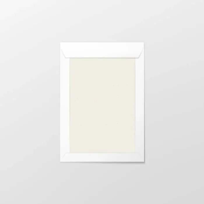 Papprückwandtaschen 310 x 440 mm weißes Kraftpapier  